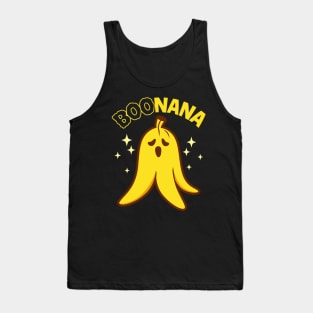 Cute Boo Spooky Ghost Banana Cute Food Fruit BOOnana Tank Top